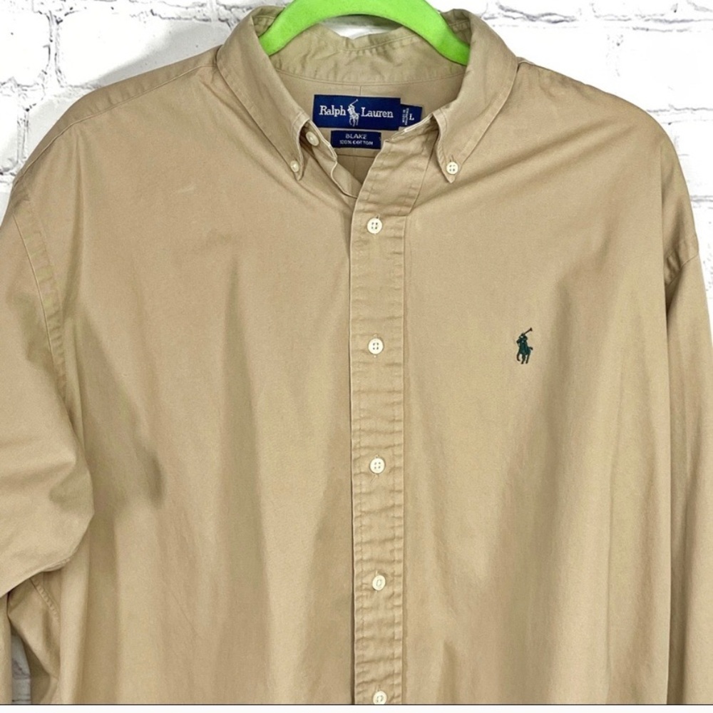 Ralph Lauren Blake Tan Men’s shirt size large